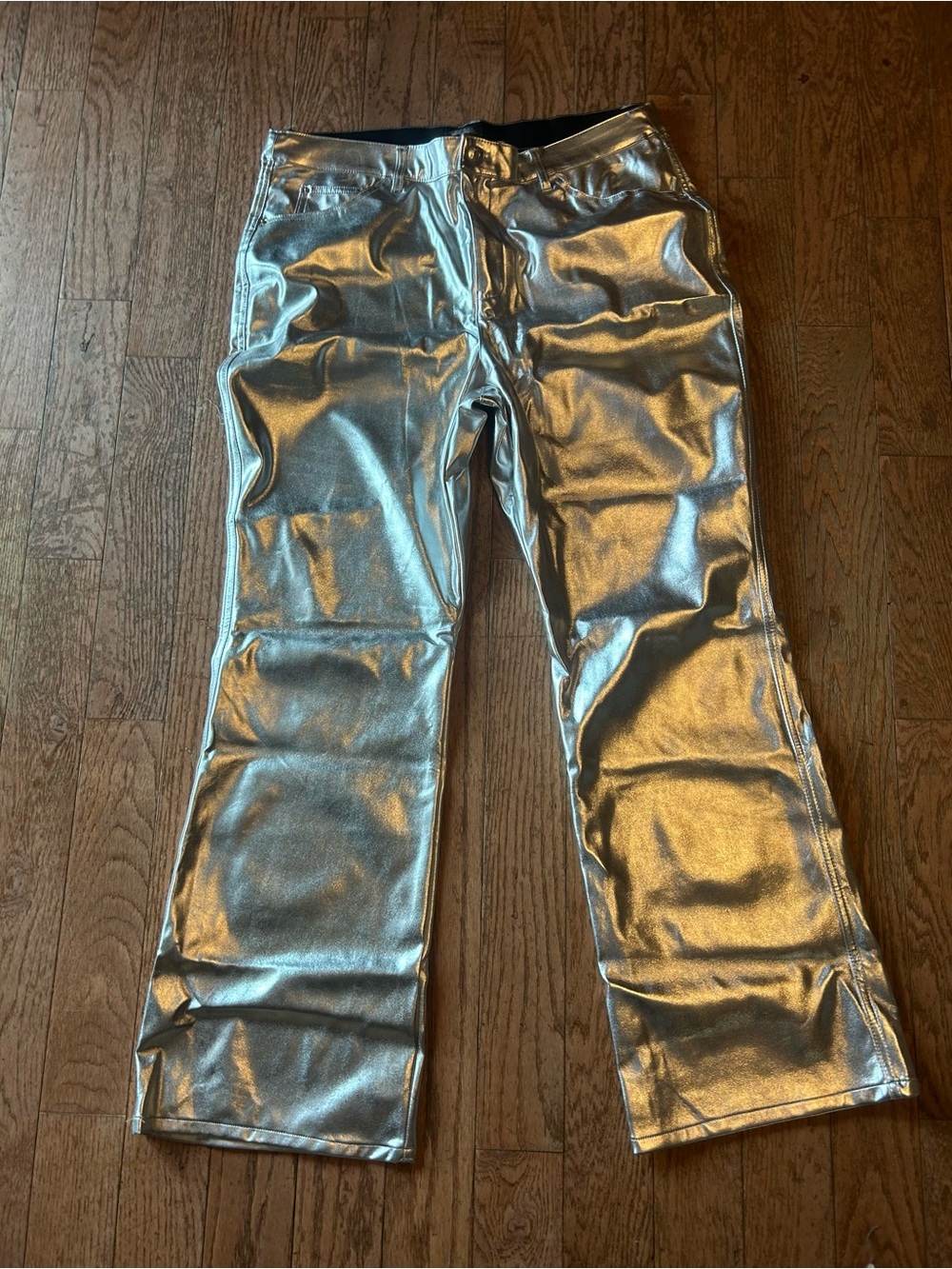 wild fable womens Metallic Silver Bootcut Jeans